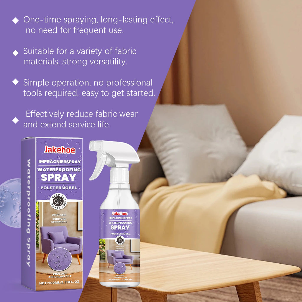 JAKEHOE Fabric Waterproof Spray – Sofa & Furniture Protector Fabric Protector Spray P3