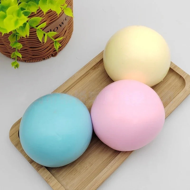Giant Fluid Cheese Ball Slow Rebound Squeeze Toy 9cm Squeeze Fidget Toy P3