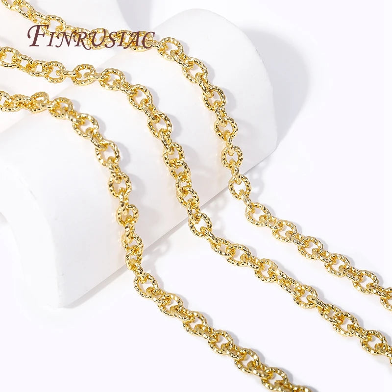 18K Gold Plated Spool Chains – 4 Styles DIY Jewelry Findings DIY Jewelry Chain P3