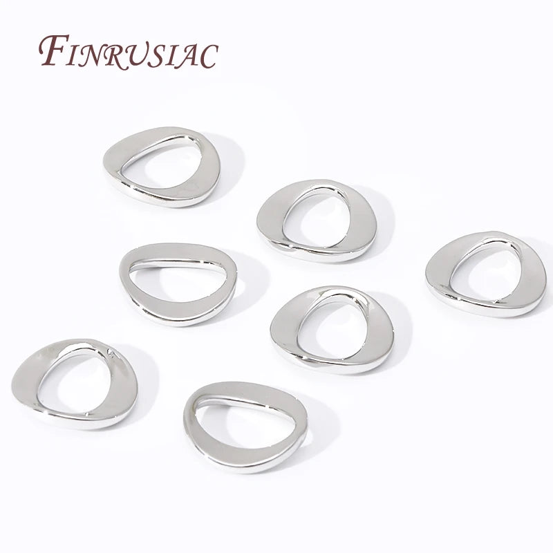 18K Gold Plated Brass Arc Ring Connectors | DIY Jewelry Findings Jewelry Findings Connectors P3