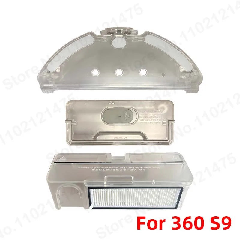 360 S9 Vacuum Replacement Parts – Water Tank, Dustbin & Mop Kit Vacuum Cleaner Parts P3 Suit 3PCS