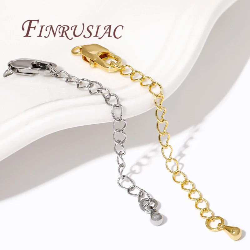 18K Gold Plated 6.5cm Extension Chain with Lobster Clasp | DIY Jewelry Finding Chain P3