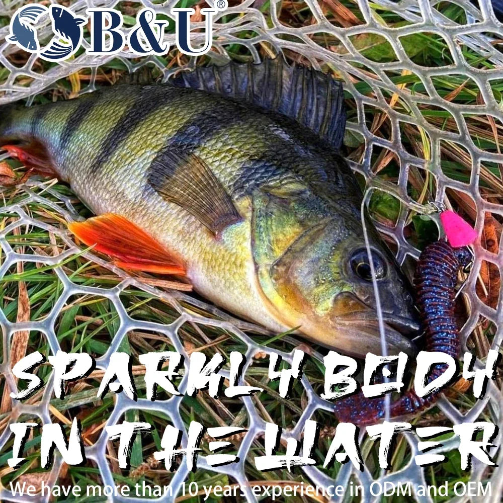 B&U Fat Impact Ring Shad Soft Swimbait Lure 55mm/70mm Soft Plastic Lure P3