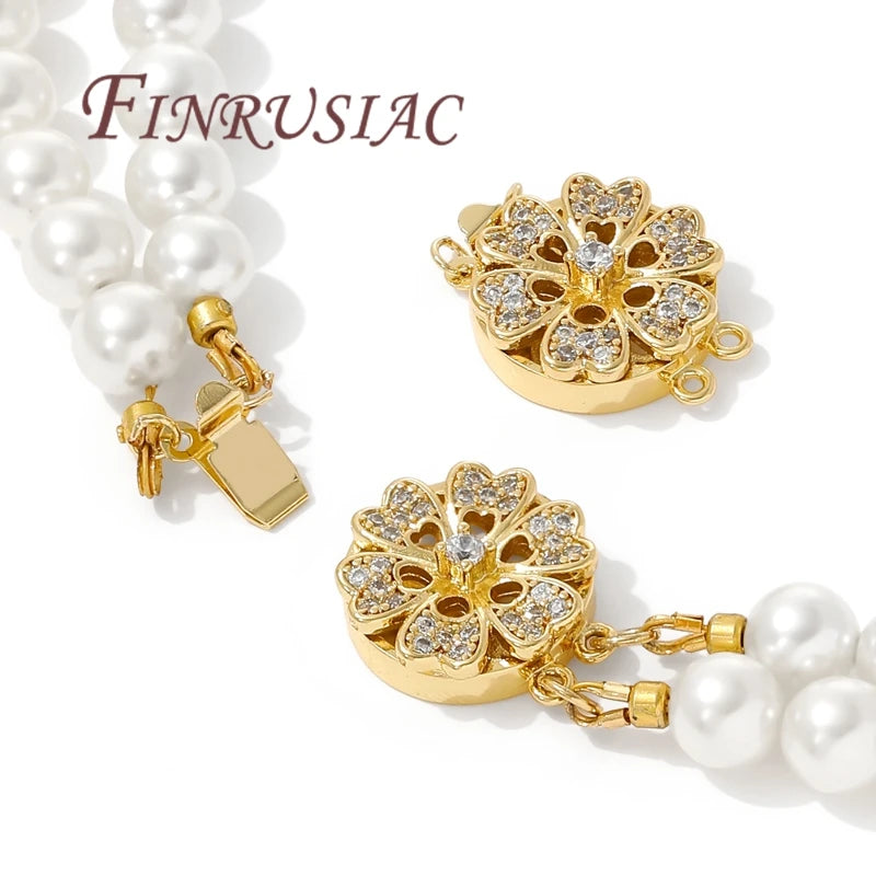 18K Gold Plated Box Safety Clasp – Bracelet & Necklace DIY Jewelry Clasp P3