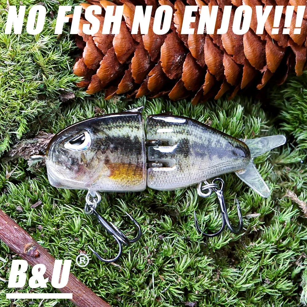 B&U GLIDE 55mm Slow Sinking Jerkbait – Pike Bass Trout Lure Hard Fishing Lure P3