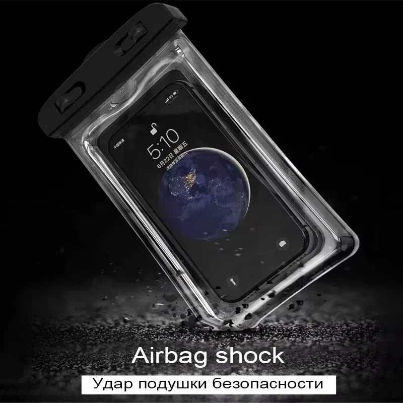 Waterproof Phone Pouch Luminous Dry Bag | Touchscreen Waterproof Phone Pouch P3