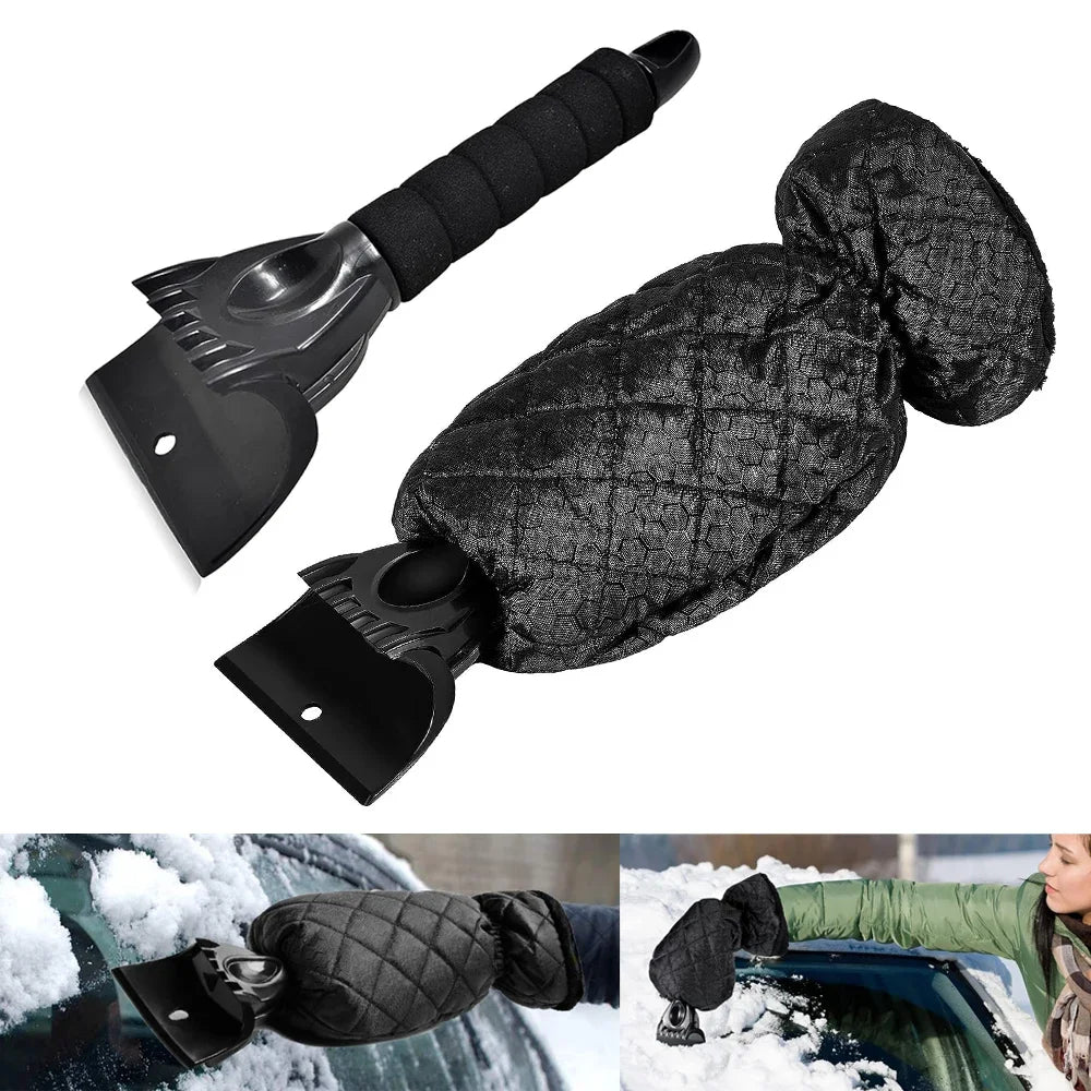 2-in-1 Car Ice Scraper Mitt | Waterproof Windshield Snow Tool Car Ice Scraper Mitt P3