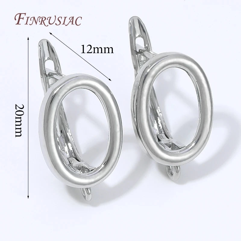 18K Gold Plated Lever Back Earring Findings | DIY Jewelry Earring Findings P3 Rhodium Plated 1 pair