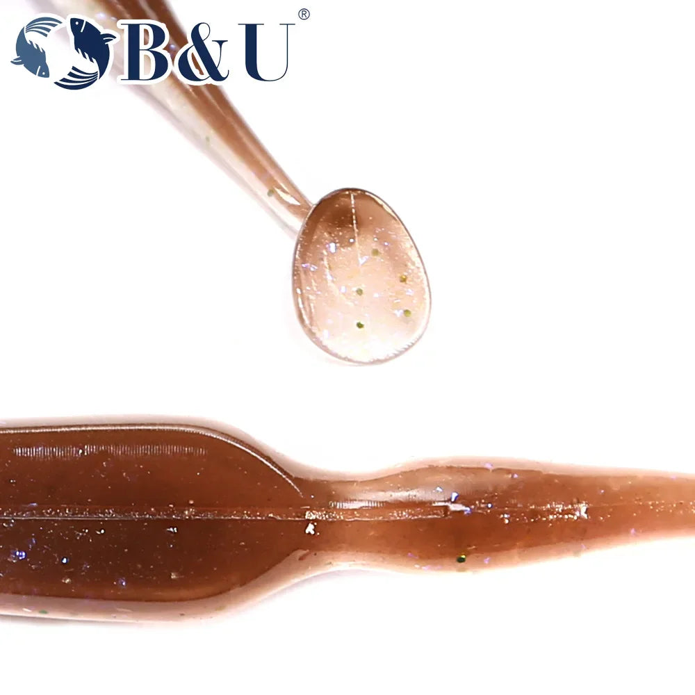 B&U 70mm Soft Swimbait Lure – Pike Zander Perch + JIG Head Soft Swimbait Lure P3