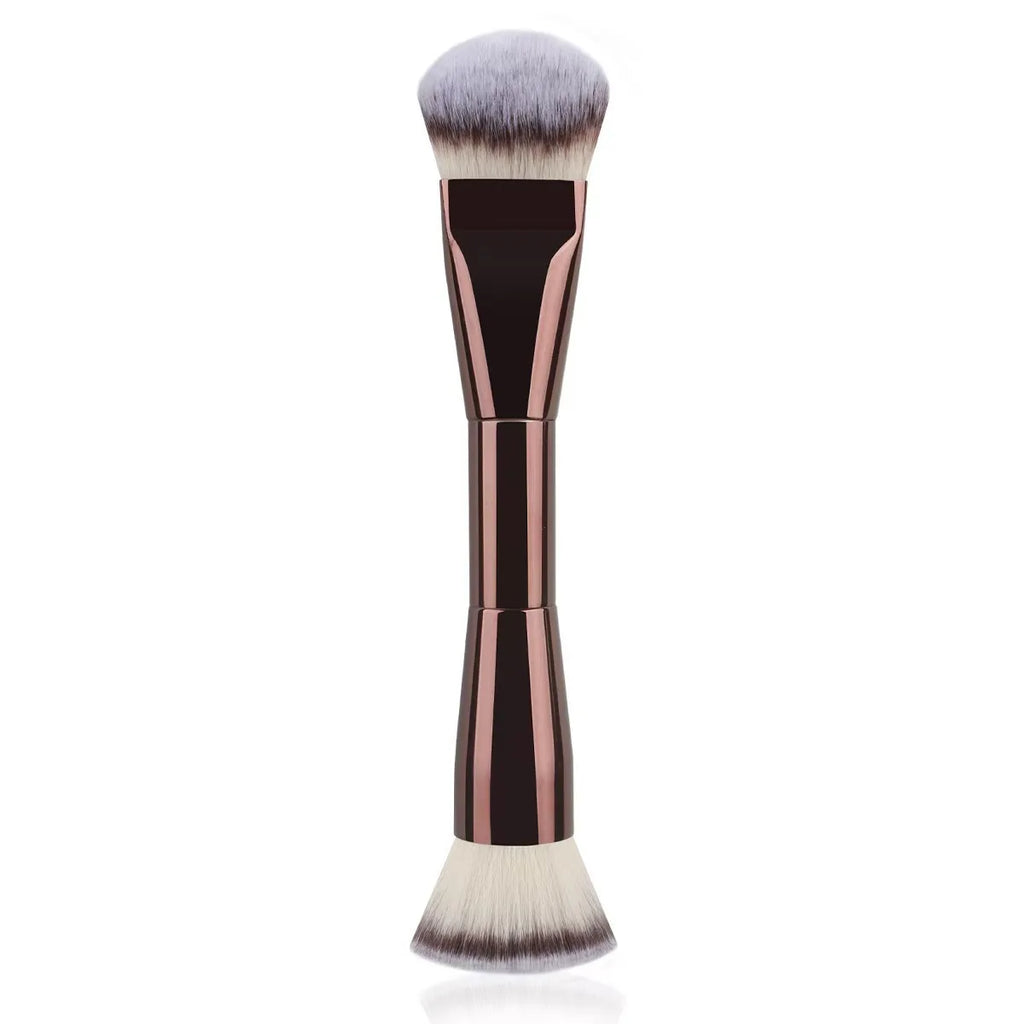 2-in-1 Dual-Ended Makeup Brush – Powder, Foundation & Contour Dual-Ended Makeup Brush P3 Style1
