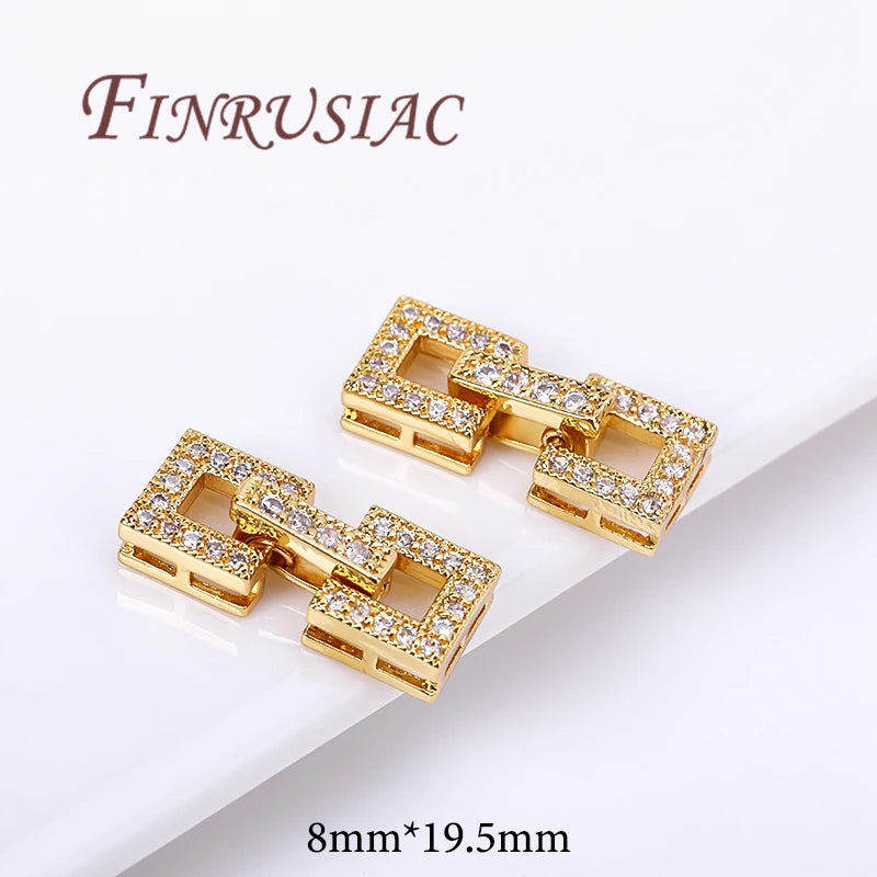 18K Gold Plated Clasp – Bracelet & Necklace DIY Connector Jewelry Clasp Connector P3 18K Real Gold Plated 1 Piece