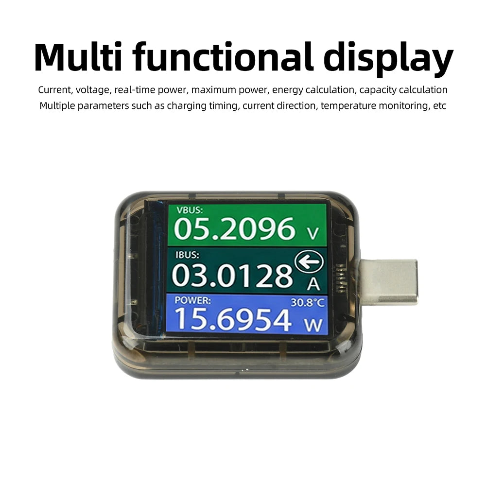 Gaqqee USB Type-C Power Meter – Voltmeter Ammeter DC 4.5–48V USB Power Meter P3