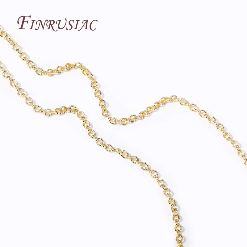 18K Gold Plated 3mm Thin Chain – DIY Necklace & Bracelet Spool Jewelry Chain Findings P3