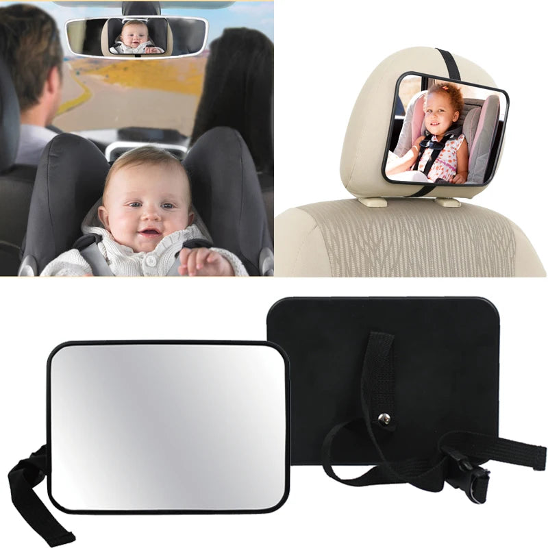 Adjustable Wide-View Baby Car Mirror – Rear Seat Safety Monitor Baby Car Mirror P3
