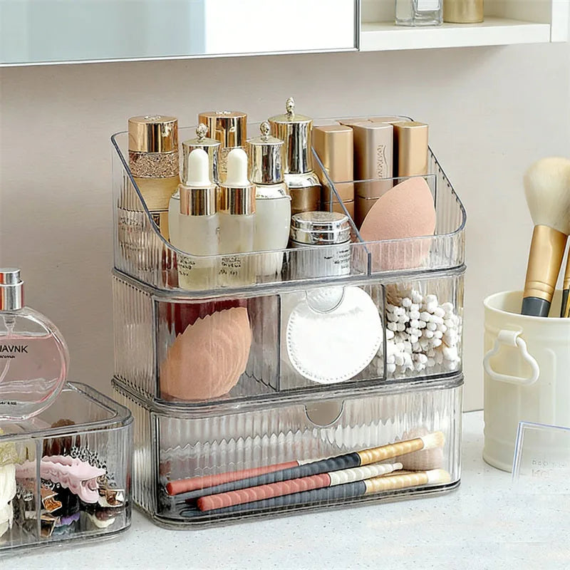 Stackable Drawer Makeup Organizer – Clear Acrylic Storage Box Makeup Storage Organizer P3