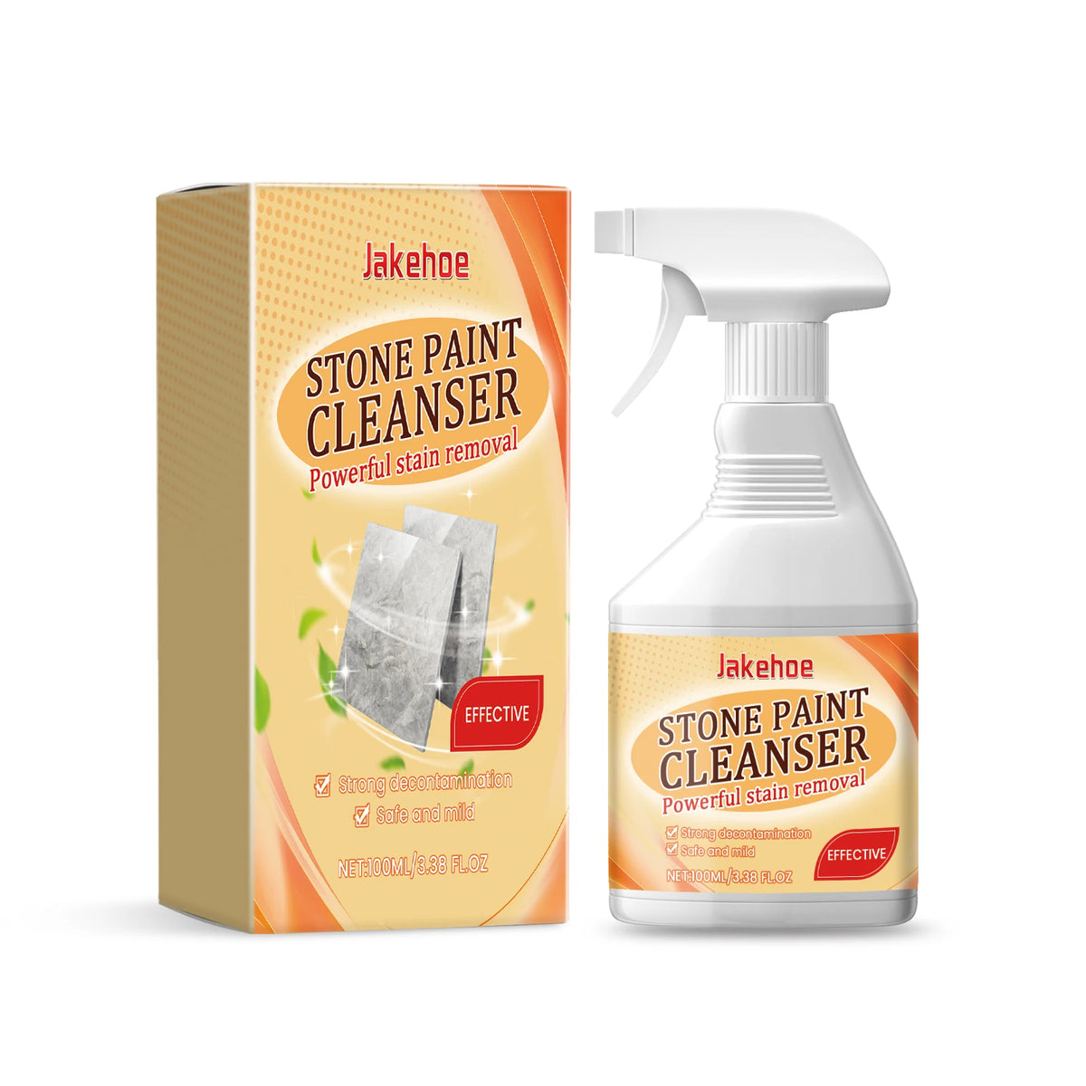 JAKEHOE Real Stone Paint Cleaner & Polish 100ml Surface Cleaner P3 1pcs