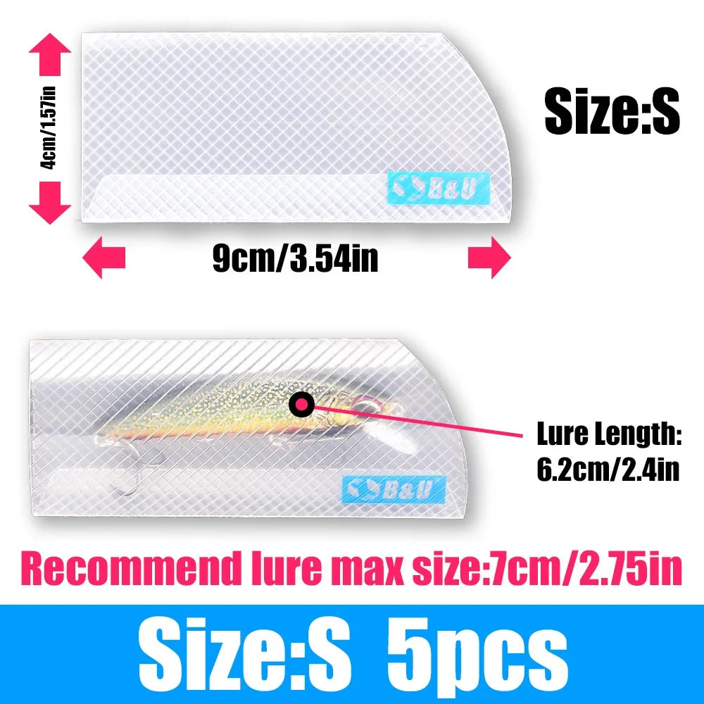 B&U Fishing Lure Storage Bags – Hard & Soft Bait Holder Pack Fishing Lure Storage P3 S