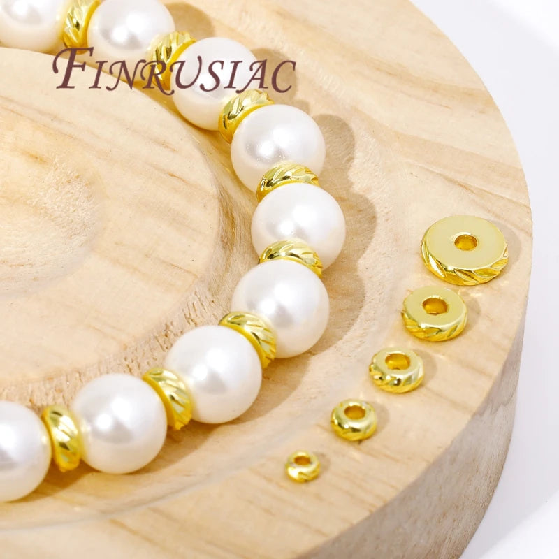 18K Gold Plated Spacer Beads 3mm–8mm | DIY Jewelry Making Jewelry Spacer Beads P3