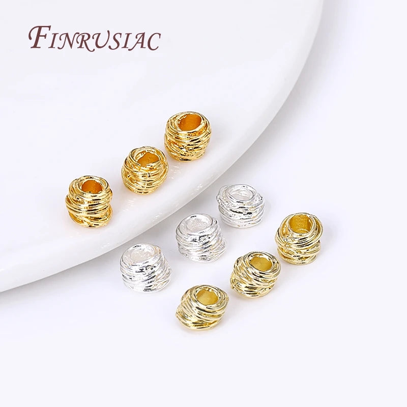 18K Gold Plated Spacer Beads – DIY Jewelry Making Round Beads Jewelry Making Beads P3