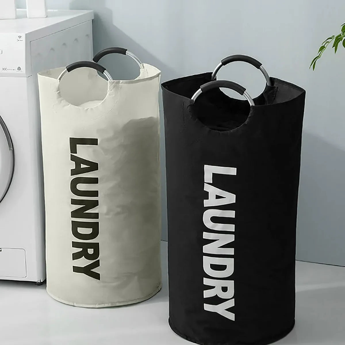 Foldable Laundry Basket 90L – Waterproof Oxford Padded Handles Laundry Storage Basket P3