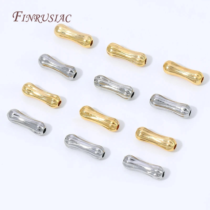 18K Gold Plated Bone Spacer Beads – DIY Jewelry Making Jewelry Spacer Beads P3