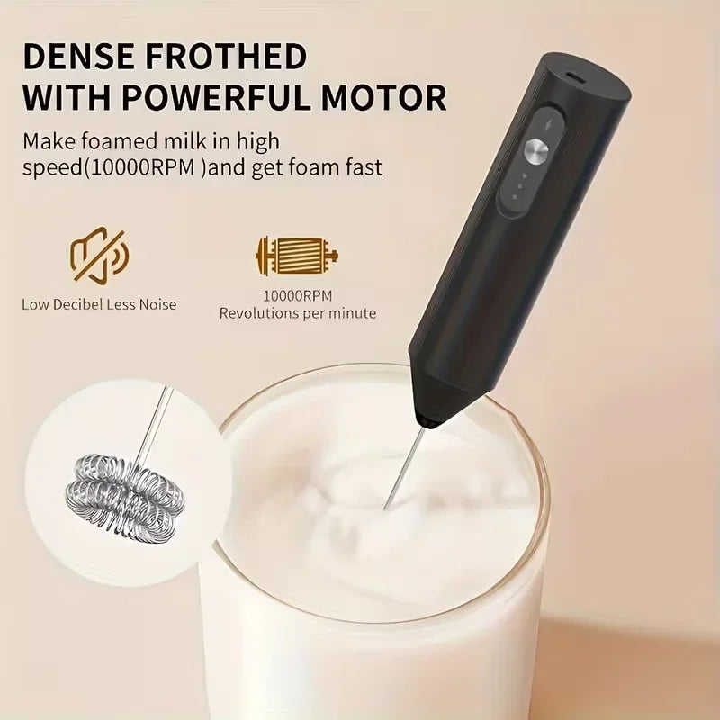 CLITON Electric Milk Frother – Handheld Coffee Whisk & Beater Electric Milk Frother P3