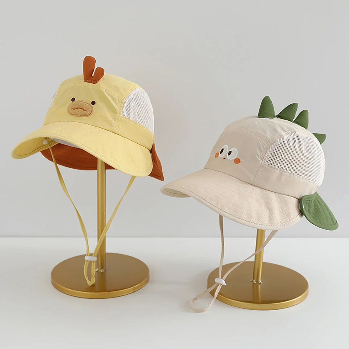 Baby Wide Brim Sun Hat – Cartoon Bear Ear UV Cap for Toddlers Baby Sun Hat P3