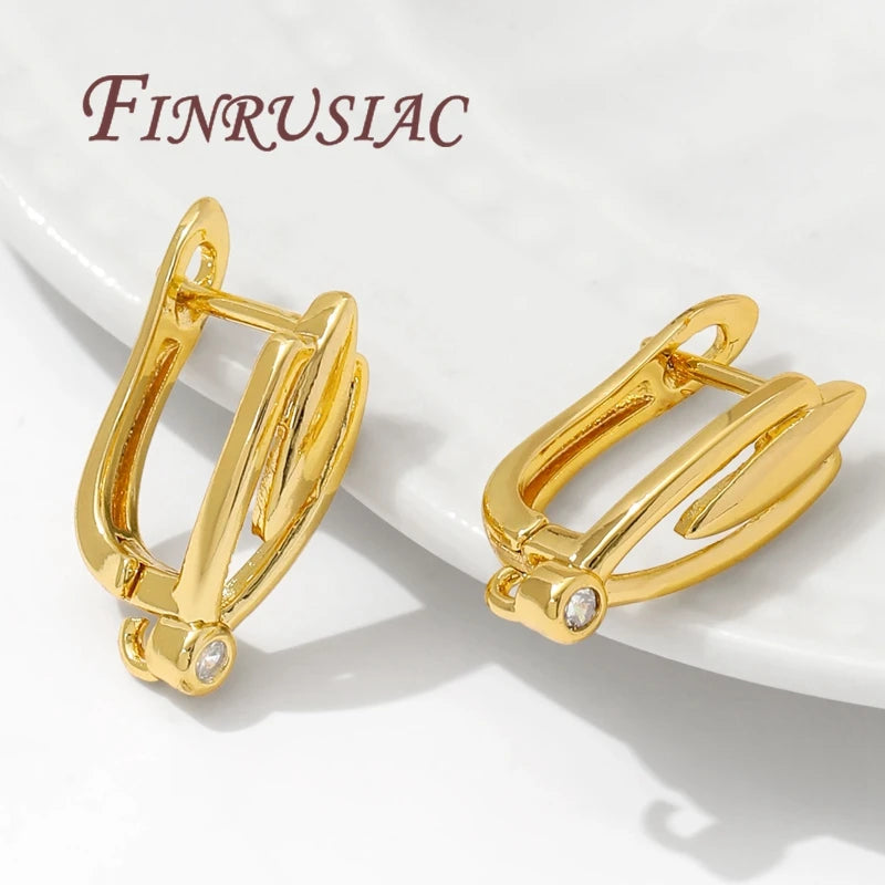 18K Gold Plated Earring Hooks – Hypoallergenic DIY Findings Earring Findings P3