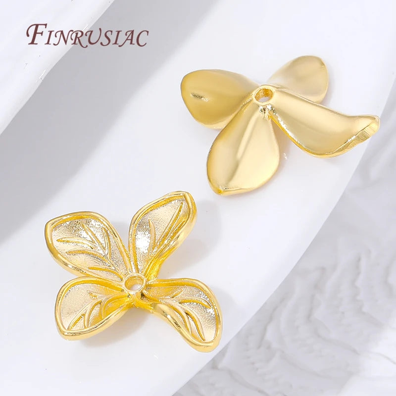 18K Gold Plated Flower Bead Caps – DIY Jewelry Findings Jewelry Bead Caps P3