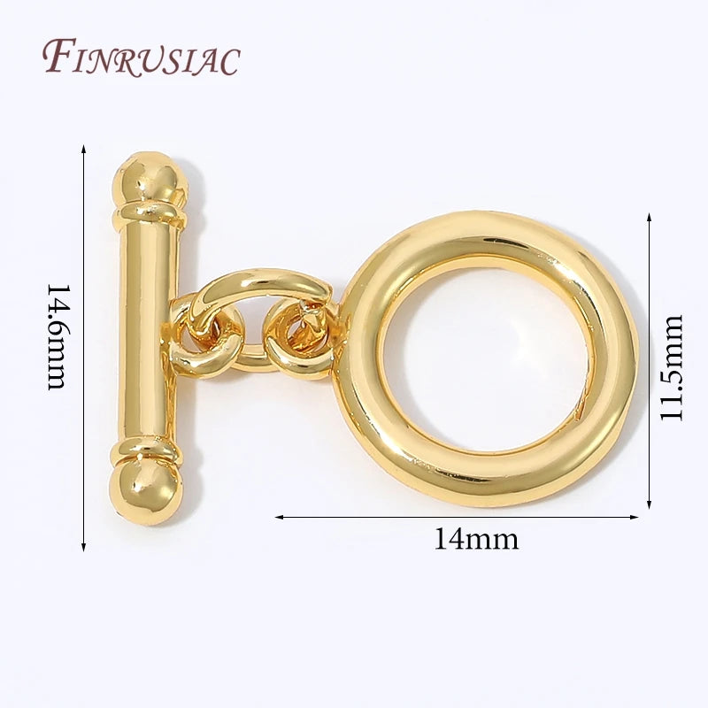 18K Gold Plated OT Toggle Clasp – DIY Jewelry Findings