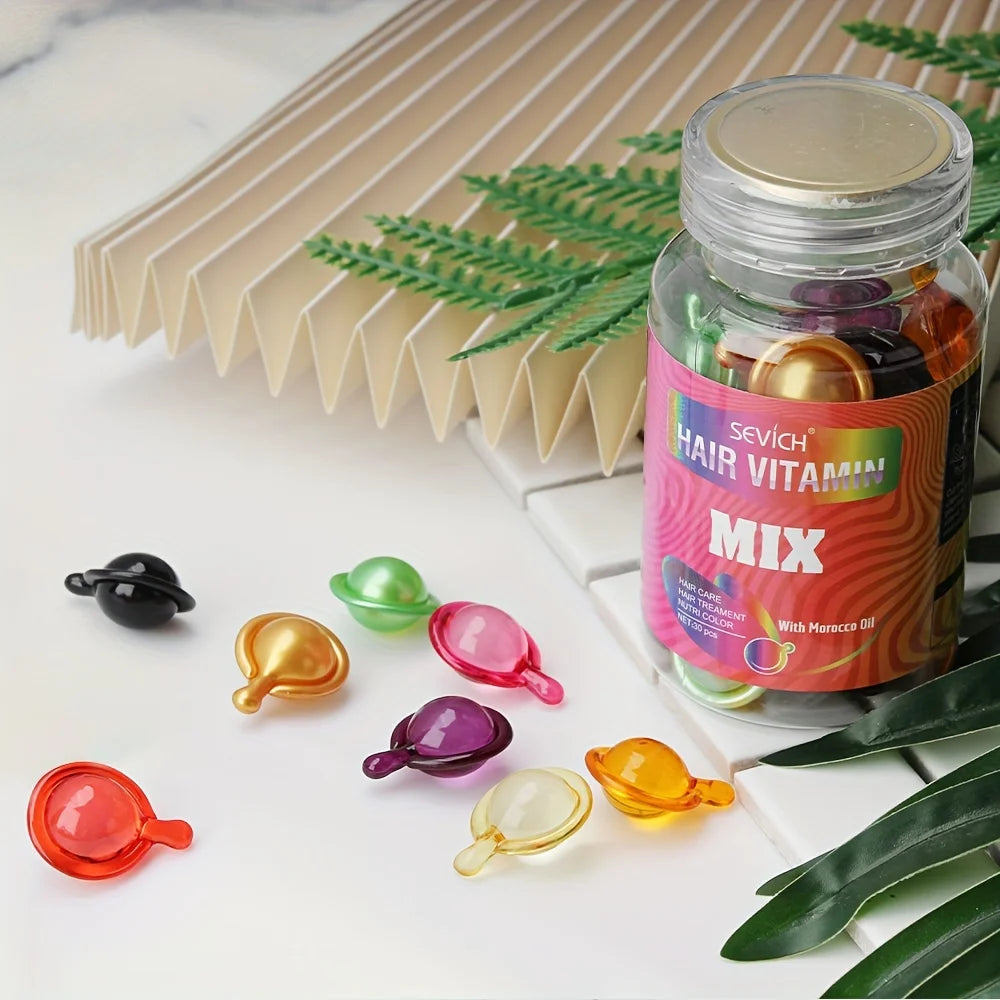 Sevich Hair Vitamin Capsules – Keratin Argan Oil Serum 30pc Hair Treatment Serum P3