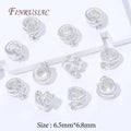18K Gold Plated Spacer Beads for DIY Jewelry Making | 4/8 Pcs Jewelry Spacer Beads P3 Silver Plated 8 pieces