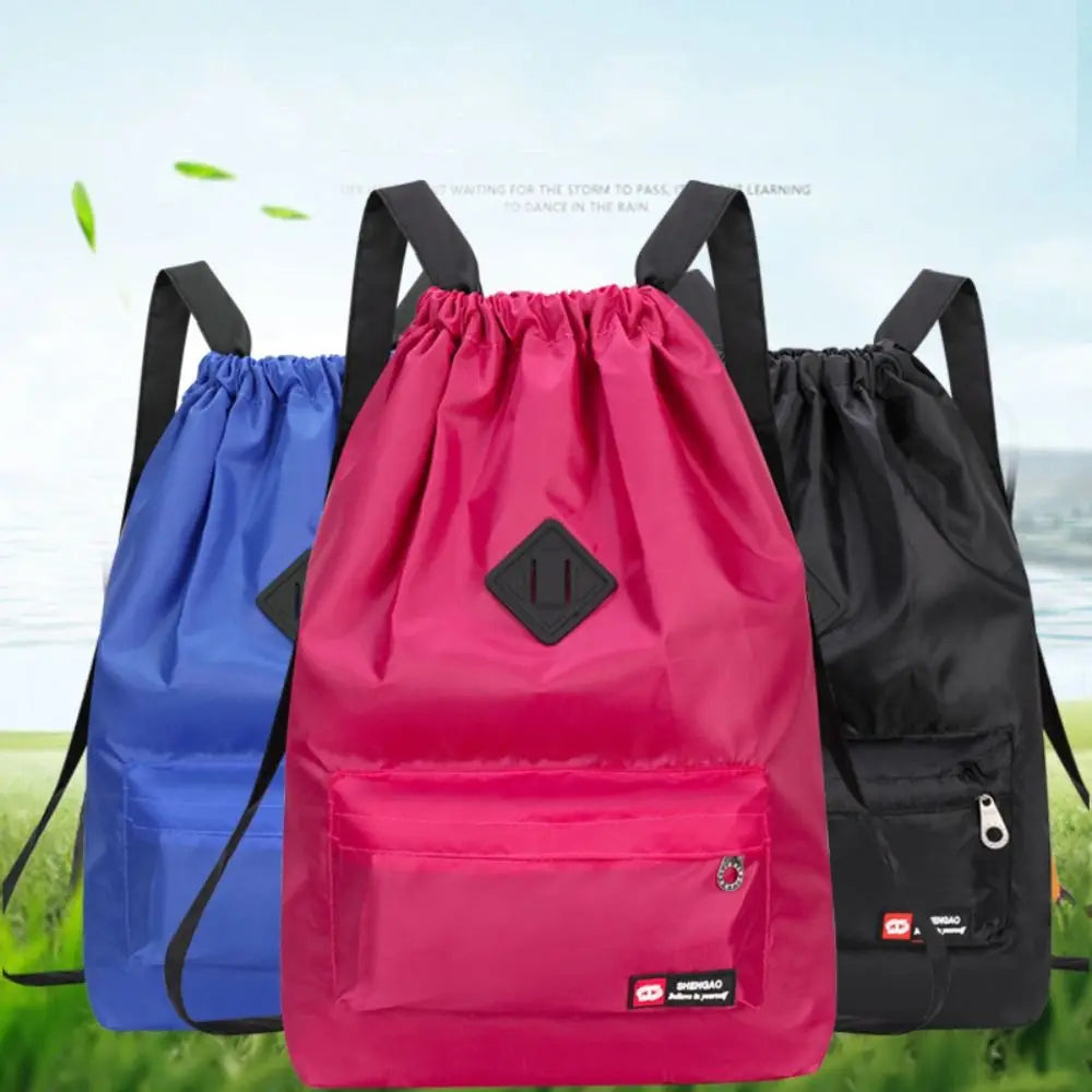 Women's Large Capacity Waterproof Drawstring Backpack Drawstring Backpack P3