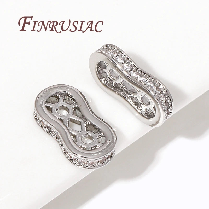18K Gold Plated Zircon Spacer Beads – DIY Jewelry Findings Jewelry Spacer Beads P3