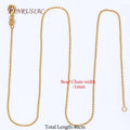 18K Gold Plated Necklace Chain with Lobster Clasp | DIY Jewelry Gold Plated Chain P3 18K Gold Plated 1 piece
