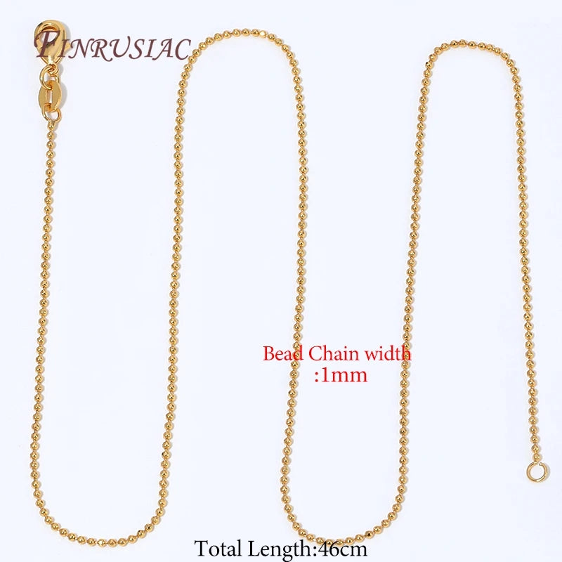 18K Gold Plated Necklace Chain with Lobster Clasp | DIY Jewelry Gold Plated Chain P3 18K Gold Plated 1 piece