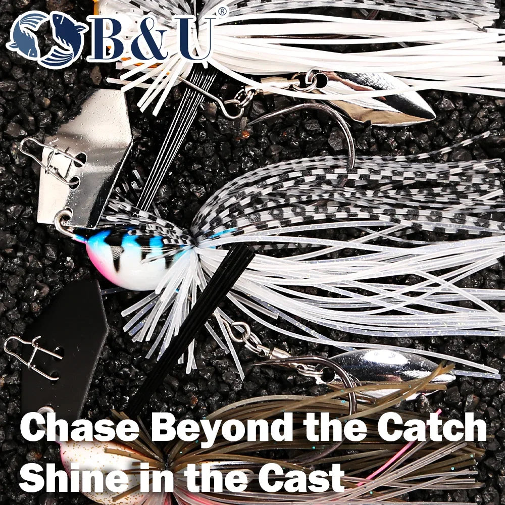 B&U Chatterbait Bladed Jig – Pike & Bass Fishing Lure Bladed Jig Lure P3