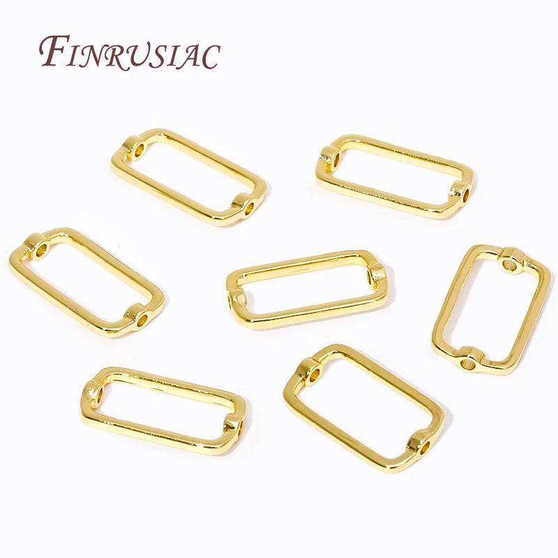 18K Gold Plated Oval Spacer Beads – DIY Jewelry Making Supplies Jewelry Spacer Beads P3