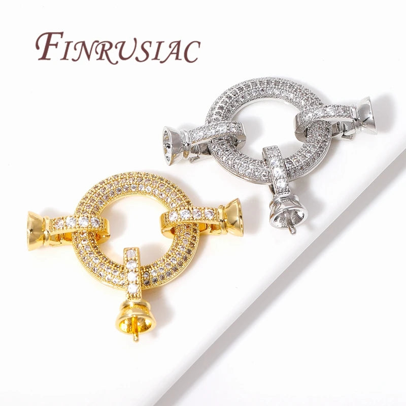 18K Gold Plated Necklace Clasps & DIY Bracelet Connectors Jewelry Findings P3