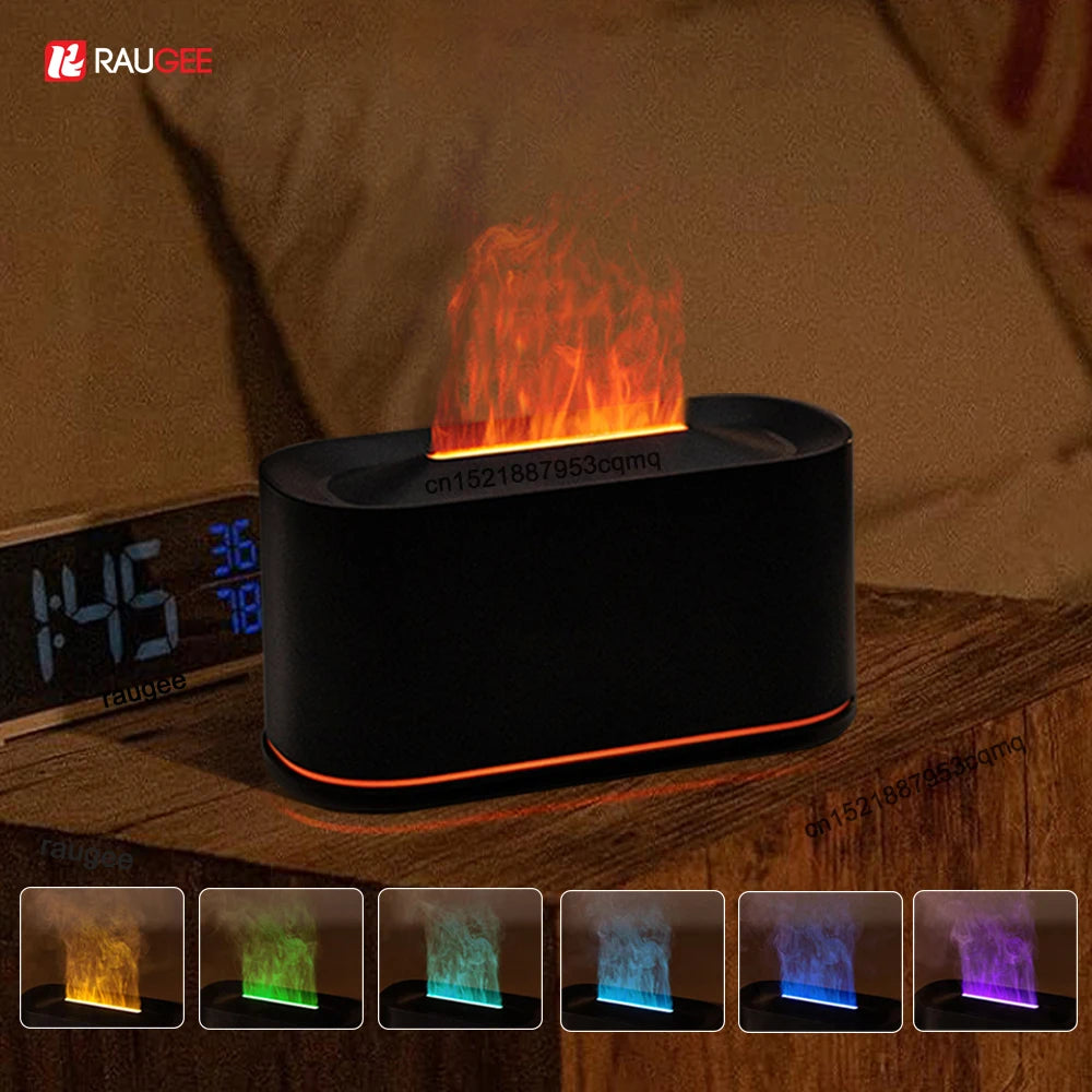Raugee Flame Aroma Diffuser – Mini Humidifier & Night Light Aroma Diffuser Humidifier P3