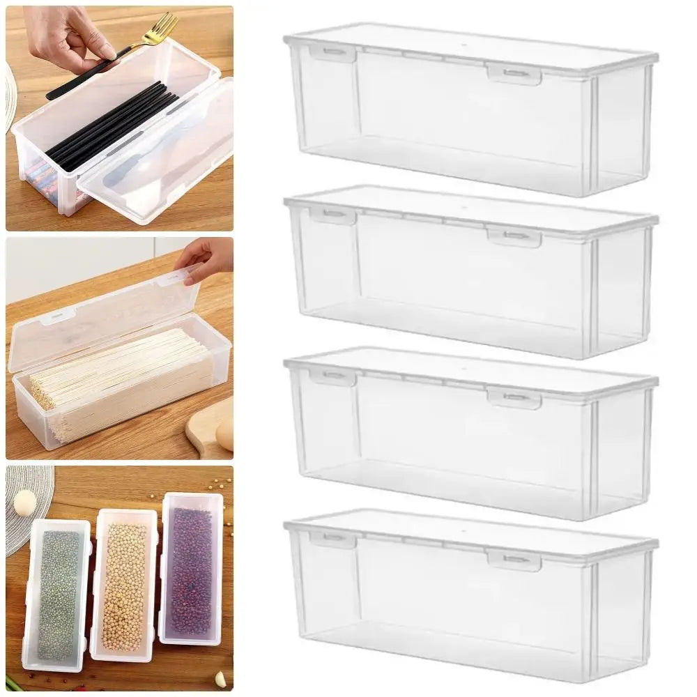 Rectangular Plastic Food Storage Box with Sealed Lid | 26.3cm Food Storage Container P3