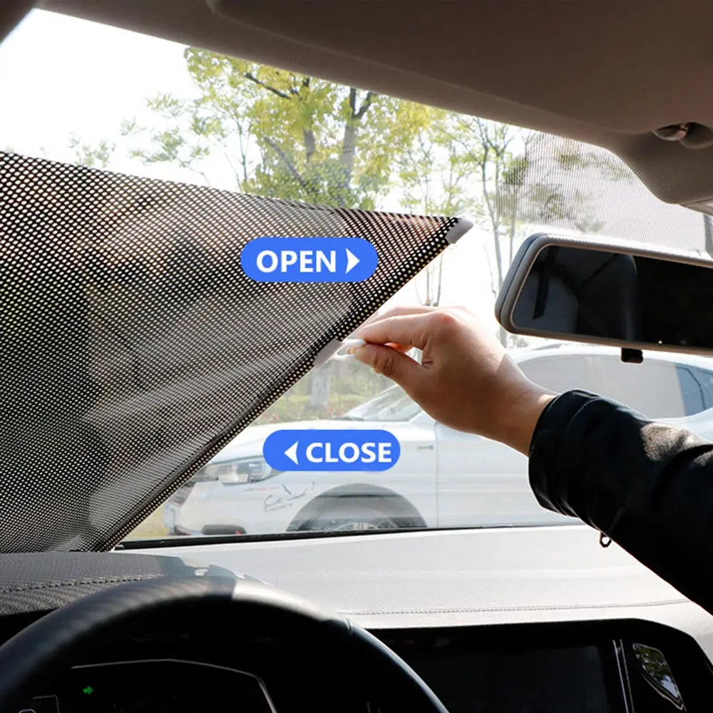 Car Window Sunshade Roller Blind – UV Block Windshield Visor Car Window Sunshade P3