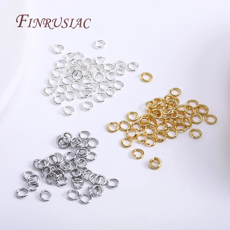 200Pcs 18K Gold Plated Open Jump Rings – DIY Jewelry Making Jewelry Making Findings P3