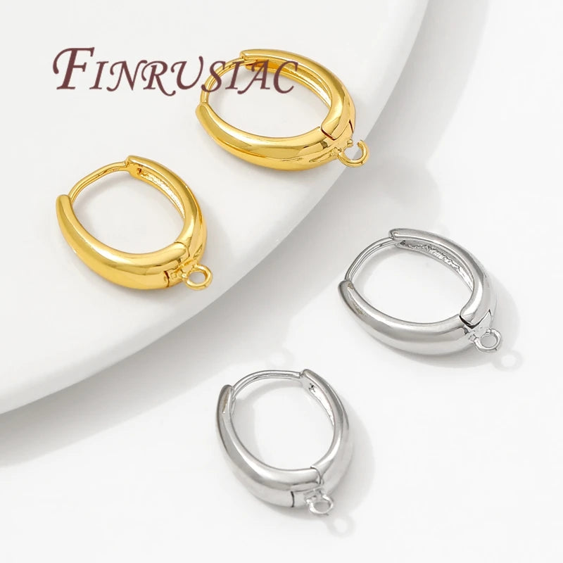 18K Gold Plated French Earring Hooks – Brass DIY Earwires Earring Hook Findings P3