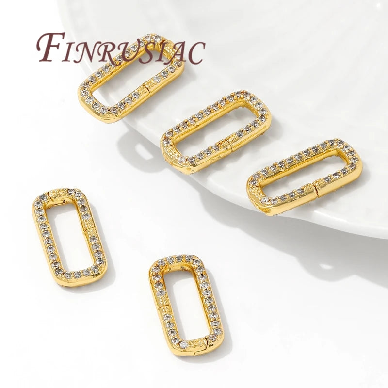 18K Gold Plated Spring Ring Clasps – Necklace & Bracelet Jewelry Clasps P3