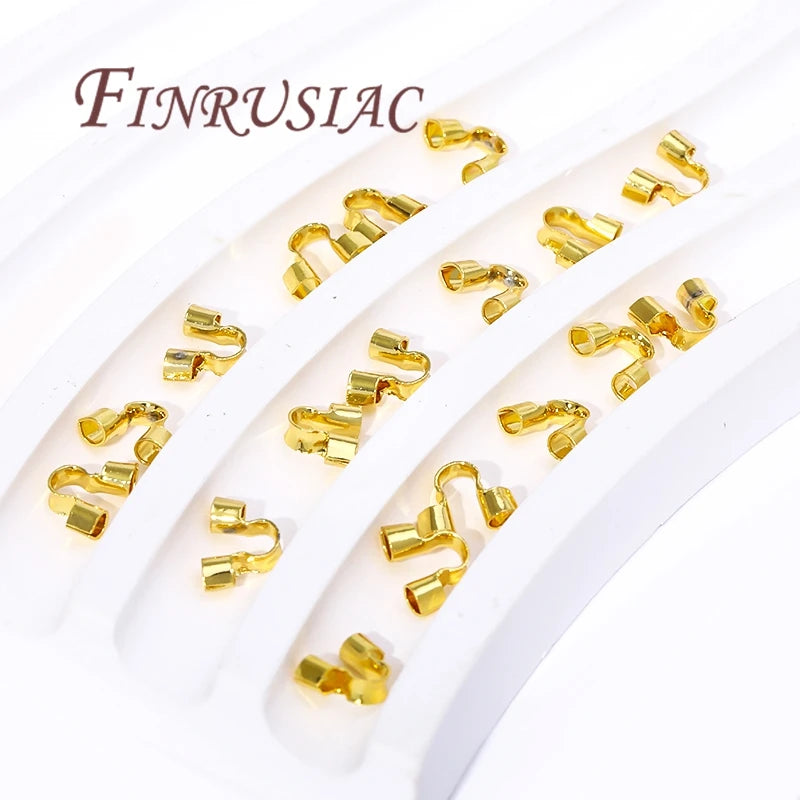 14K Gold Plated Wire Protectors U-Shape Loops | Jewelry Making Jewelry Findings P3