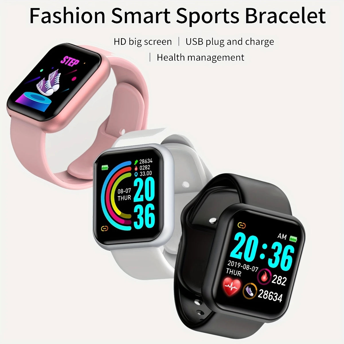 CHAONB Smartwatch – Fitness Tracker, Sleep & Music Control Fitness Smartwatch P3