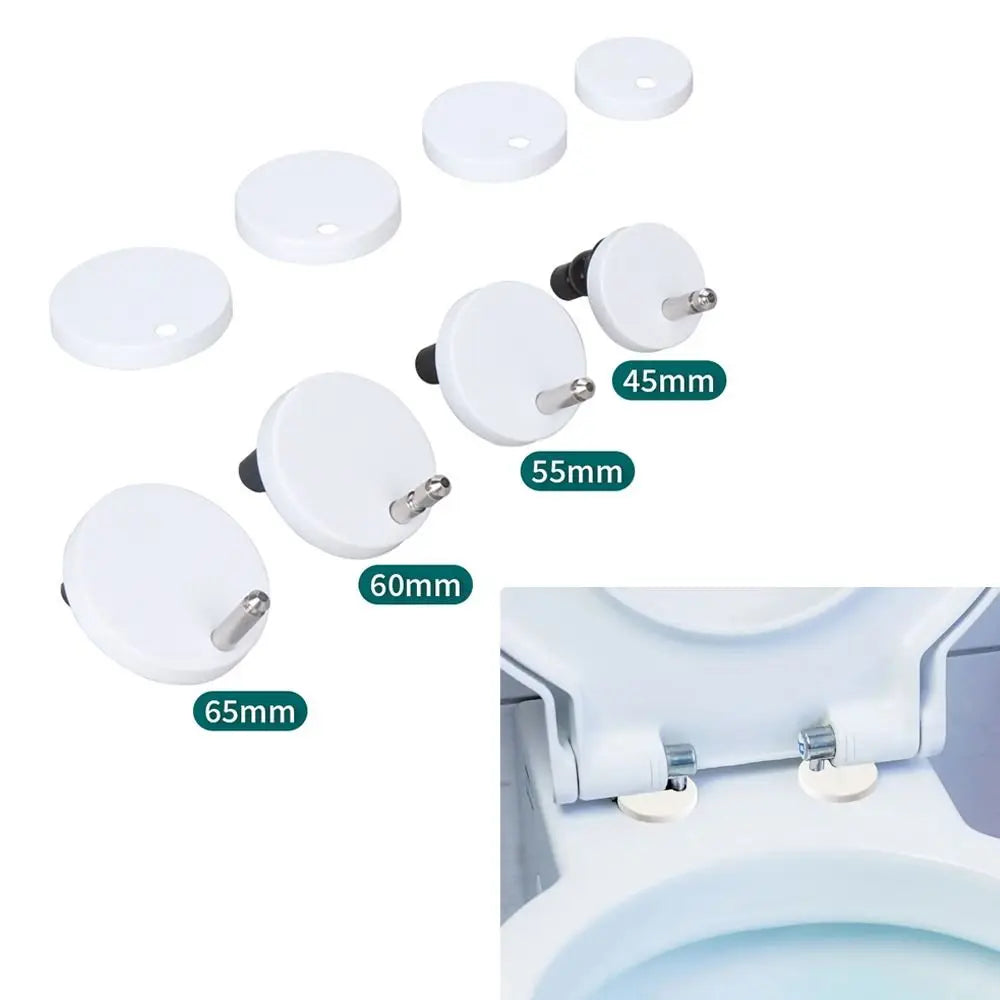 Toilet Bolt Caps PVC & Steel 55/60/65mm – Decorative Hinge Cover Toilet Bolt Caps P3