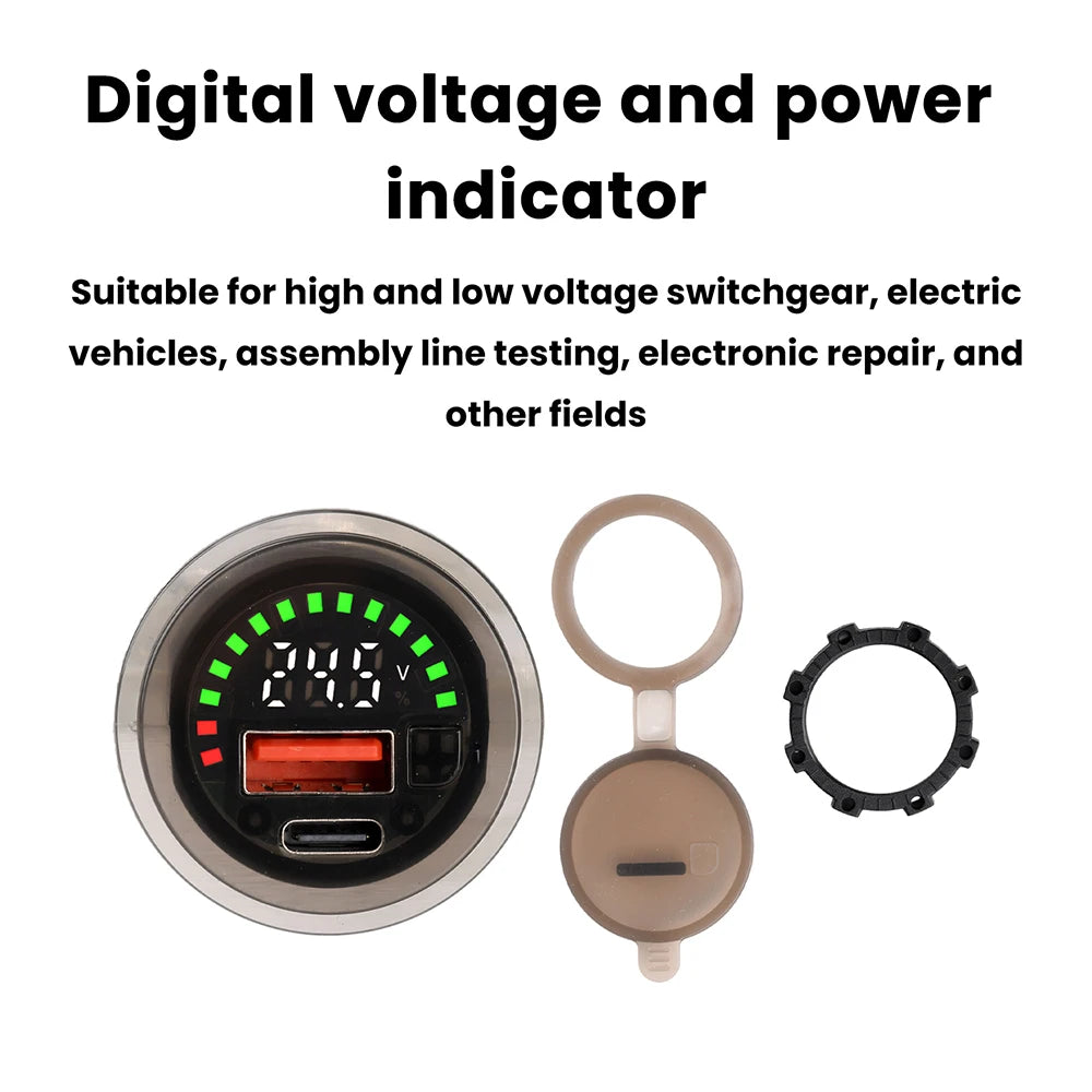 DC 7–30V Waterproof Digital Voltmeter & Battery Indicator Digital Voltmeter P3