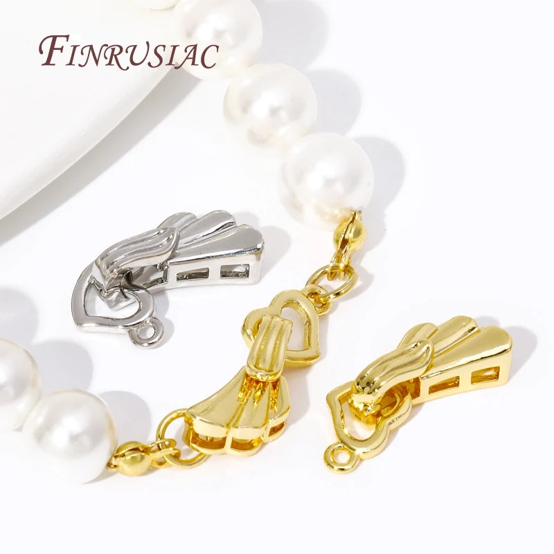 Angel Wings Heart Clasp 18K Gold Plated – DIY Jewelry Connector Jewelry Clasp Finding P3